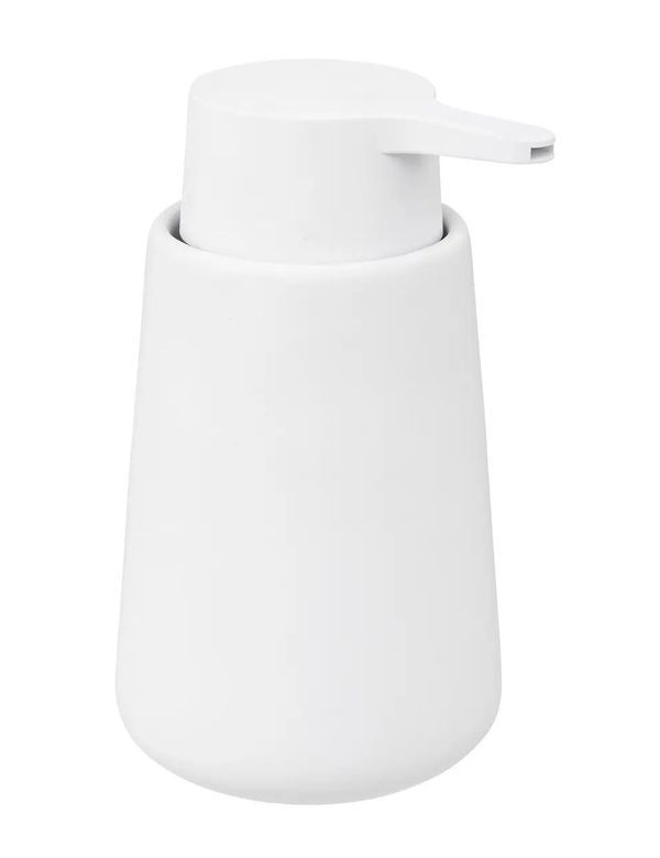 Dispender Sapone In Ceramica Per Il Bagno Bianco 250Ml