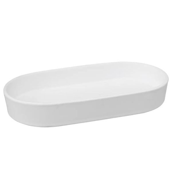 Porte-Savon Pour La Salle De Bains Blanc 19.3X10.6X3Cm