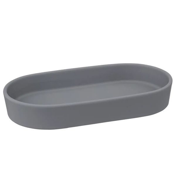 Porte-Savon Pour La Salle De Bains Gris 19.3X10.6X3Cm