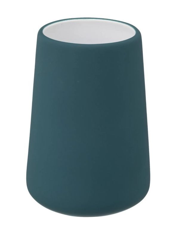 Porte-Brosse À Dents Pour La Salle De Bains Bleu Pétrole 11.8X8.3Cm