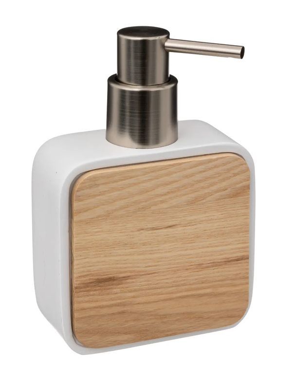 Dispender Sapone Natureo Per Il Bagno In Bamboo 14.7X9.8X5Cm