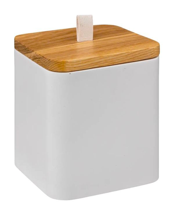 Dispender Cotone Natureo Per Il Bagno In Bamboo 10.3X9.1Cm