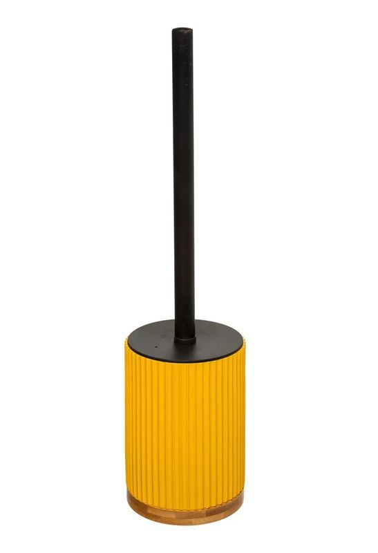 Brosse De Toilette Ligne Modern Color Jaune Moutarde 8.8X38Cm