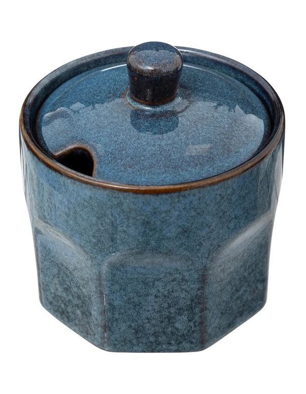 Sucrier Roma En Céramique Bleu 8Cm