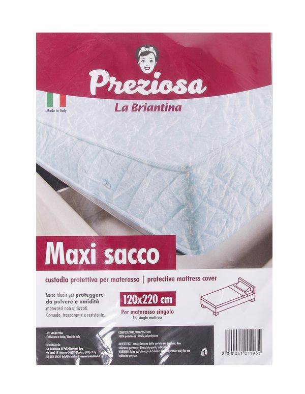  Maxi Sacco Per Materasso Singolo 120X220Cm