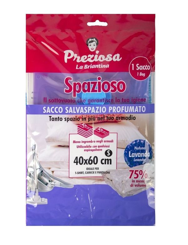 Sacco Salvaspazio Spazioso Con Profumo Alla Lavanda 40X60Cm