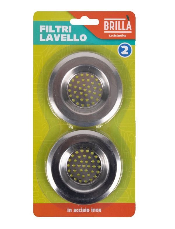  Filtri Lavello In Acciaio 2 Pezzi 7.5Cm