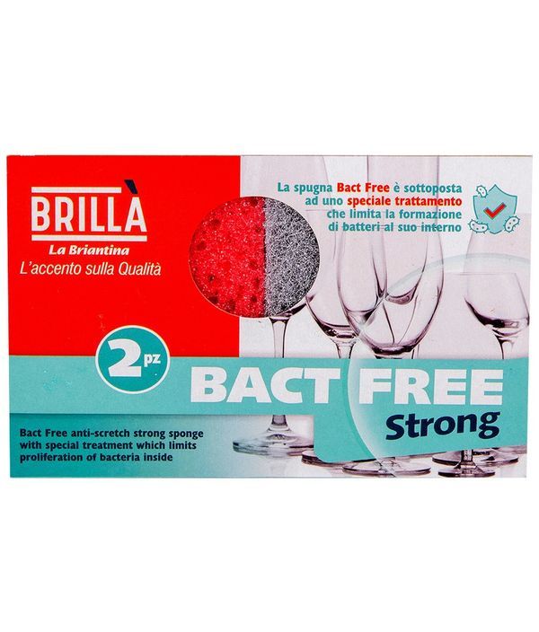 Spugna Bact Free Strong 2 Pezzi 10X7,5Cm