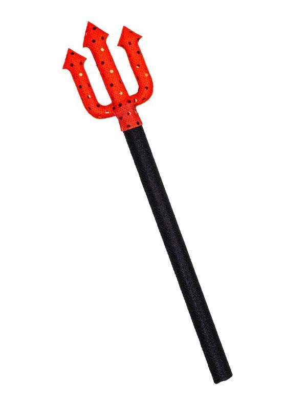 Accessoire De Carnaval Trident Du Diable Avec Paillettes 38Cm