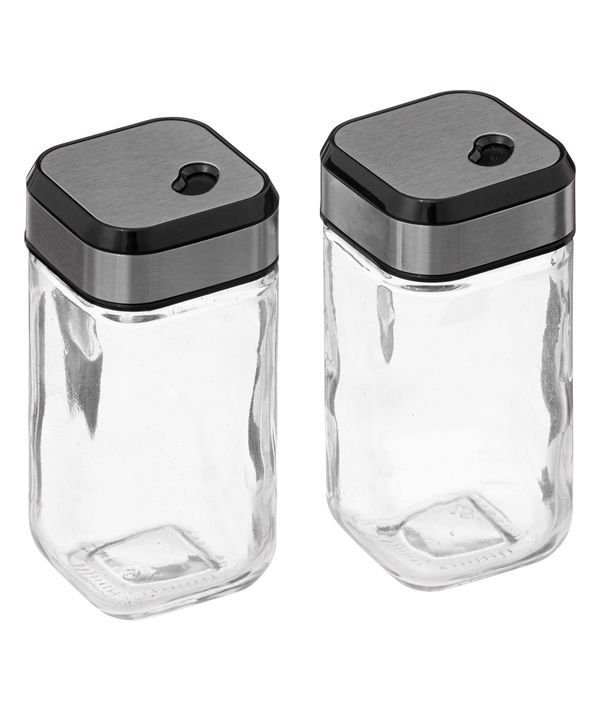 Set Sel Et Poivre En Verre 10X4.5Cm