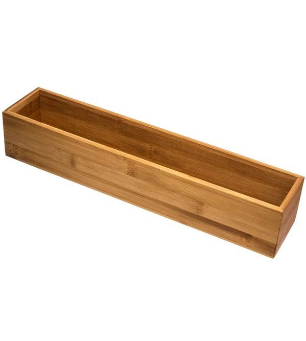 Organizer In Bamboo Per La Cucina 38X8X7Cm