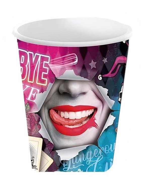 Party Halloween Harley-Quinn-Brille 6 Pezzi 240Ml 