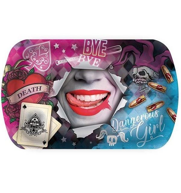 Party Halloween Vassoio Harley Quinn  29X15Cm 