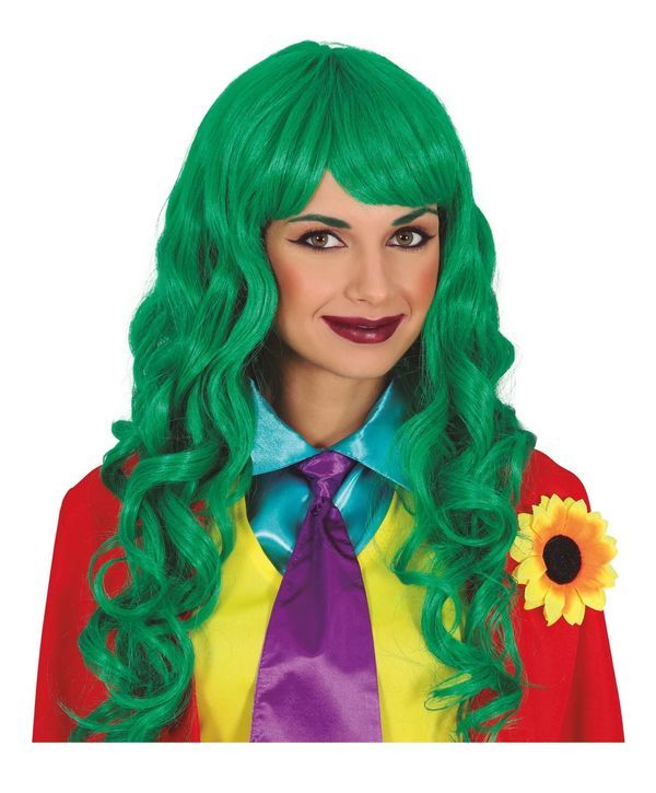 Parrucca Di Halloween Capelli Verdi   