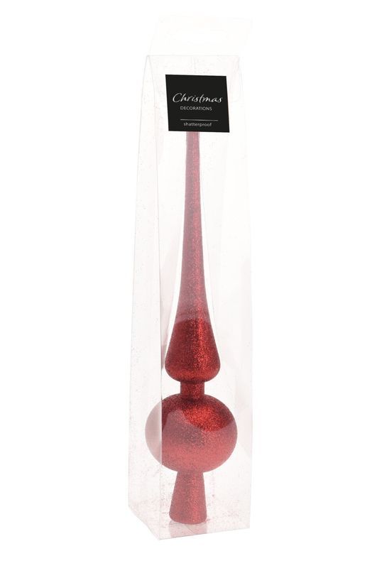 Épi De Faîtage Du Sapin De Noël Rouge 28Cm - Assortis