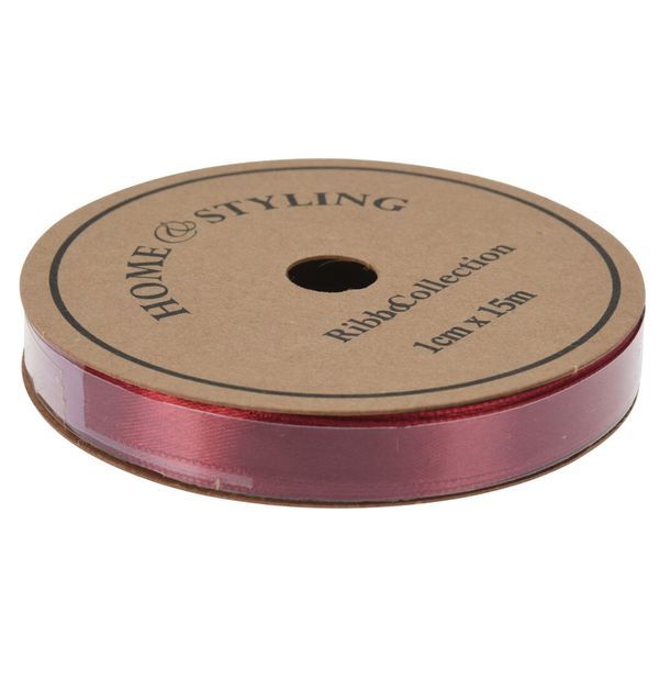 Accessorio Kraft Natalizio Nastro Regalo Rosso 15M 