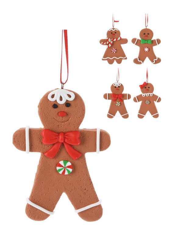Weihnachts-Anhänger Lebkuchenmann 8Cm - Sortiert