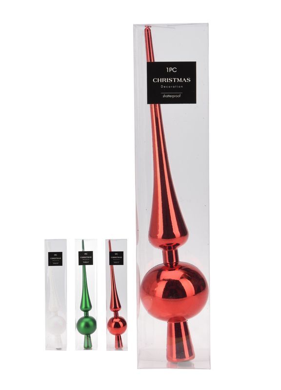 Épi De Faîtage Du Sapin De Noël  28Cm - Assortis