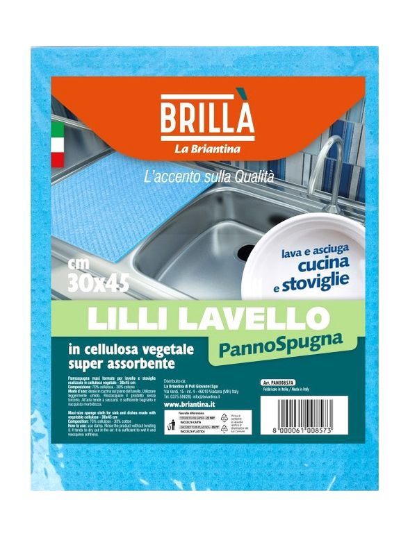 Panno Spugna Lilli Lavello 30X45Cm