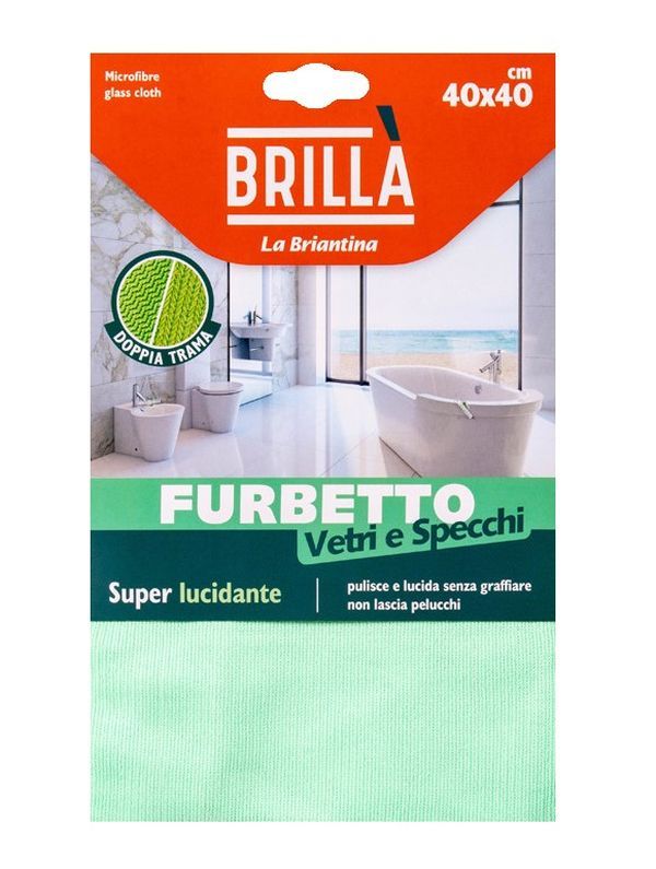 Chiffon Furbetto Verres Et Miroirs 40X40Cm