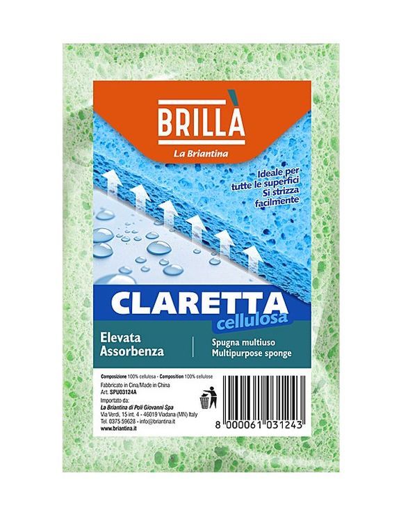 Éponge Claretta Cellulose 14X9Cm
