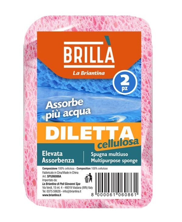 Spugna Diletta Cellulosa 11X7Cm
