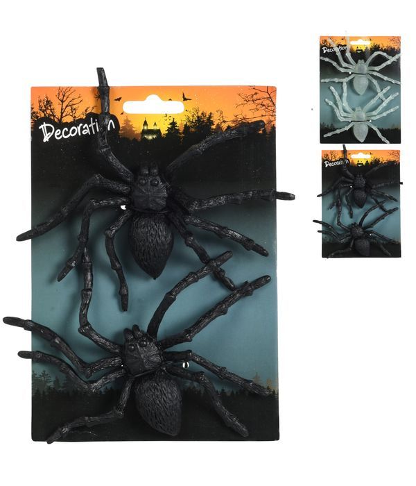 Déco Halloween 2 Ragni 13Cm - Assortito