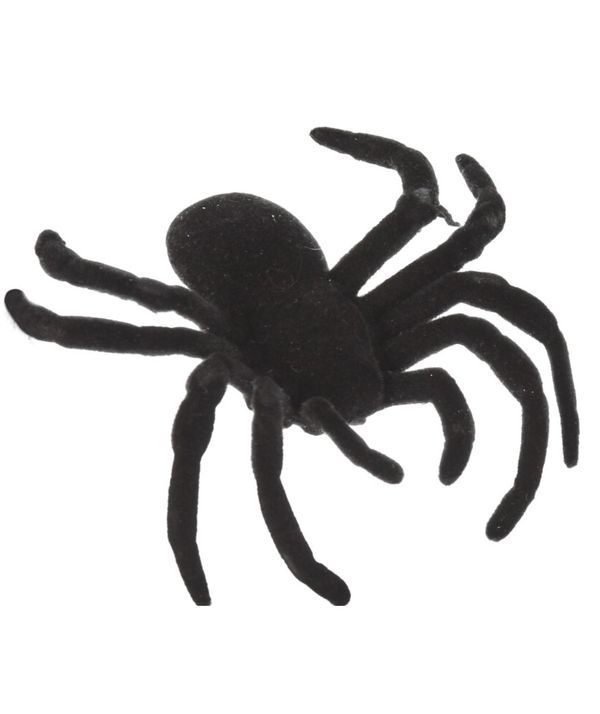 Déco Halloween 6 Ragni Neri 7X6Cm