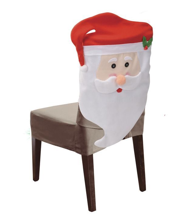 Accessorio Natalizio Copri Sedia Babbo Natale 45X73Cm