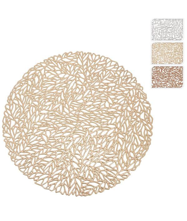 Tisch-Accessoire Für Weihnachten Rundes Platzset Pvc 38Cm - Sortiert