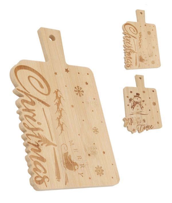 Tisch-Accessoire Für Weihnachten Bambus Placemat 22X14Cm - Sortiert