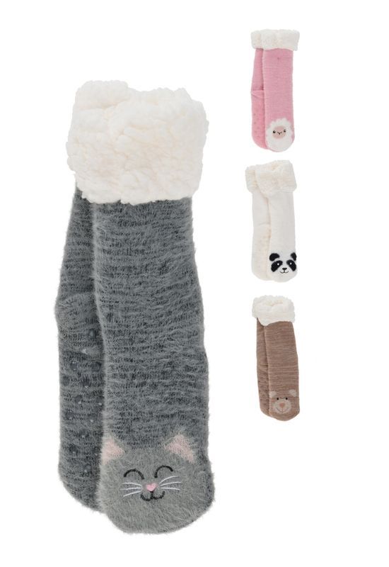 Accessorio Natalizio Calze Antiscivolo Per Bambini - Assortito