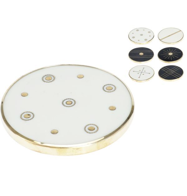 Tisch-Accessoire Für Weihnachten Harz-Untersetzer 10Cm - Sortiert