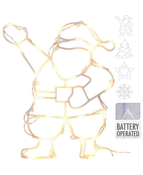 Weihnachtsdeko Themenfigur Mit 24 Warmweissen Leds 42Cm - Sortiert