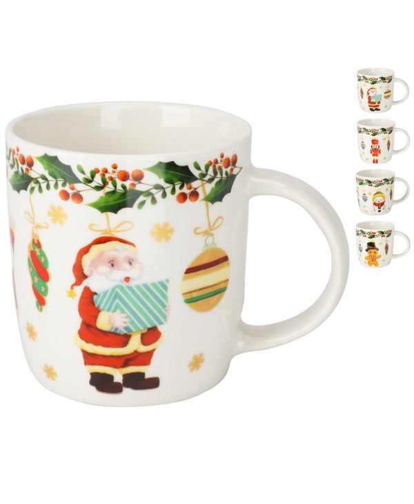 Articolo Da Tavola Natalizio Mug In Porcellana 370Ml - Assortito