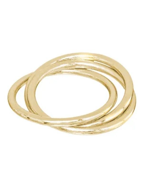 Tisch-Accessoire Für Weihnachten Serviettenring Gold 