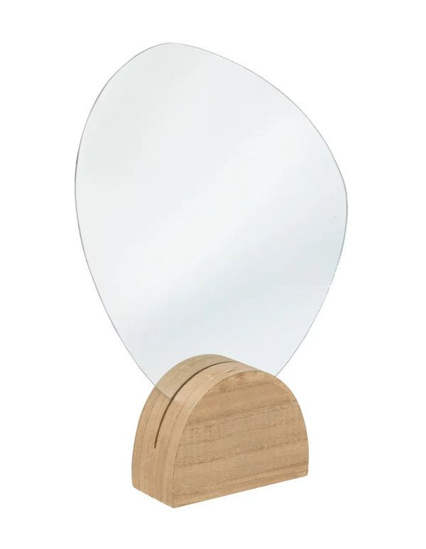 Specchio Con Base In Legno Olme 36X26.5Cm