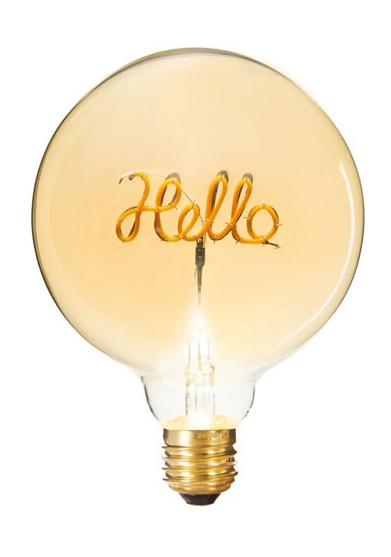 Lampadina Decorativa Led Hello 12.5Cm