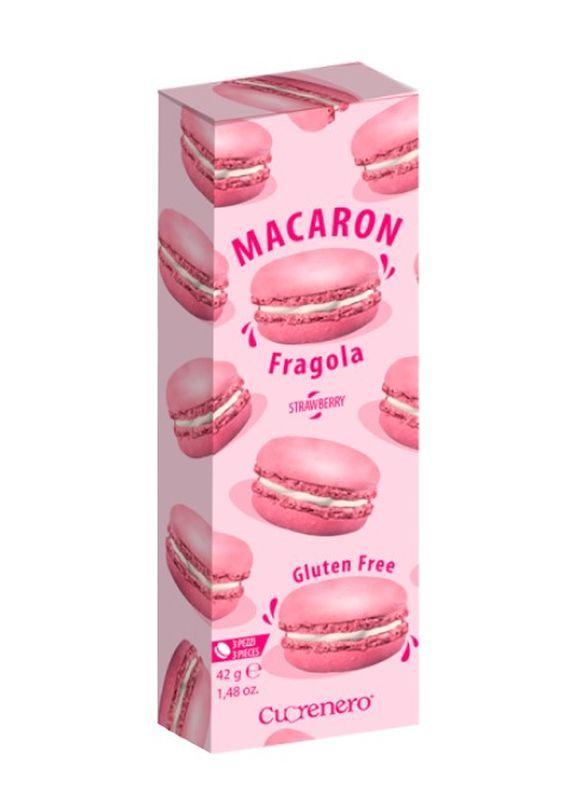 CUORENERO Macaron Erdbeere 42G