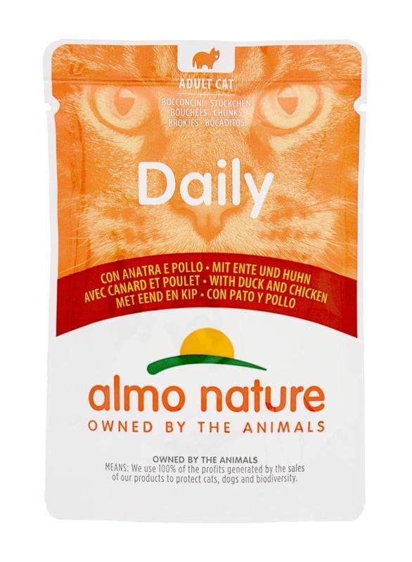 ALMON NATURE DAILY Nassfutter Ente Und Huhn 70G