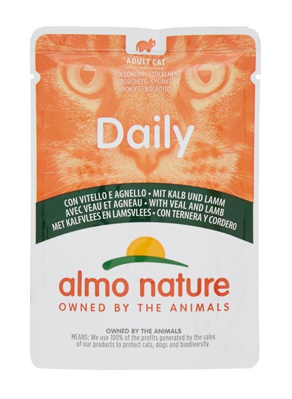 ALMON NATURE DAILY Aliments Humides Mollet Et Agneau 70G