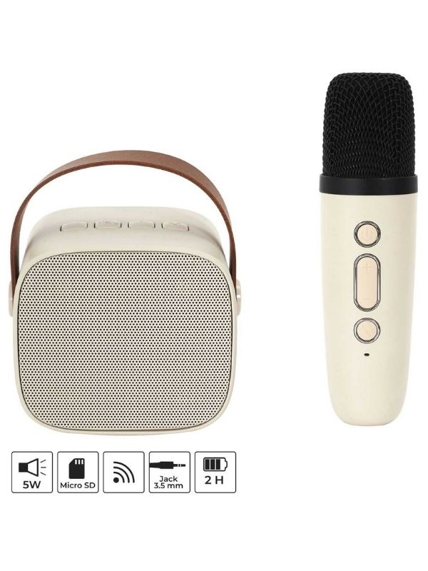  Haut-Parleur Et Microphone Pour Karaoké 