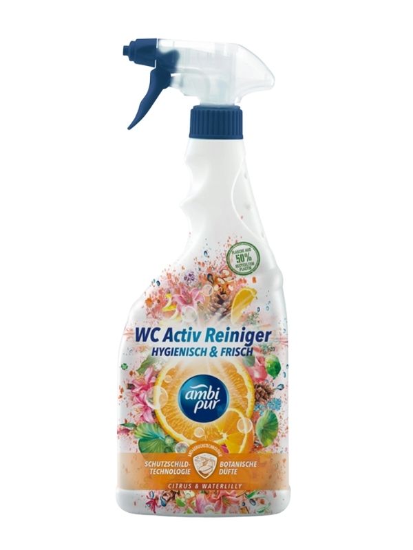 AMBIPUR Spray Bad Sauberkeit Und Frische Zitrus&Wasserlilie 750Ml