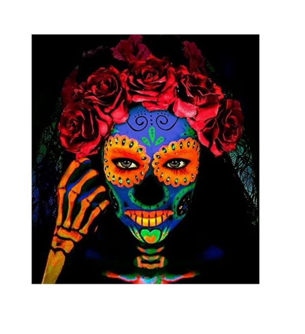 Trucco Di Carnevale Arancione Fluo In Tubetto 30Ml