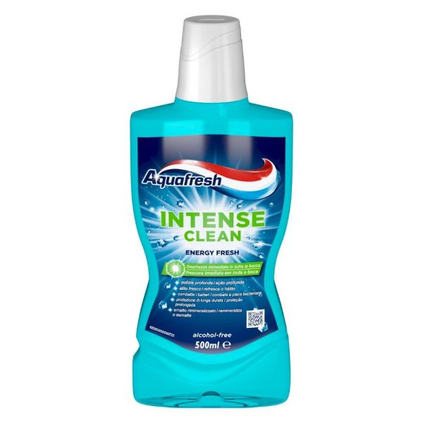Bain de bouche purifiant Aquafresh Intense Clean à la menthe fraîche 500 ml
