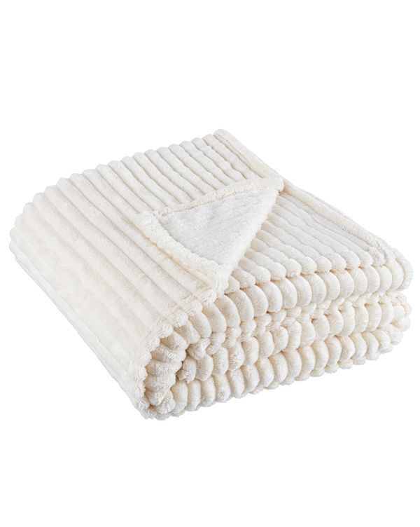 Coperta Natalizia Rachele Avorio Poliestere 150X200Cm