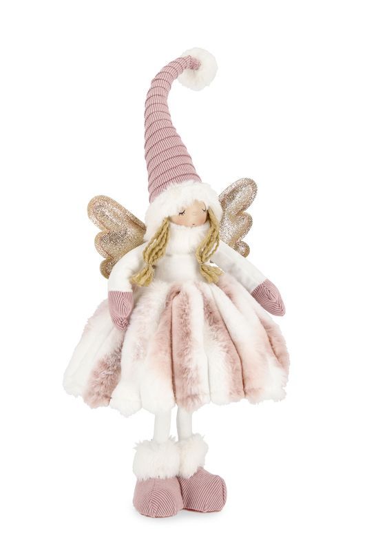 Weihnachtsdekoration belen Engel stoff mit led-licht 50x22cm