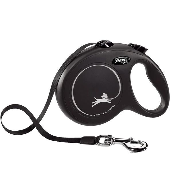 Laisse Extensible Flexi Noir 5M