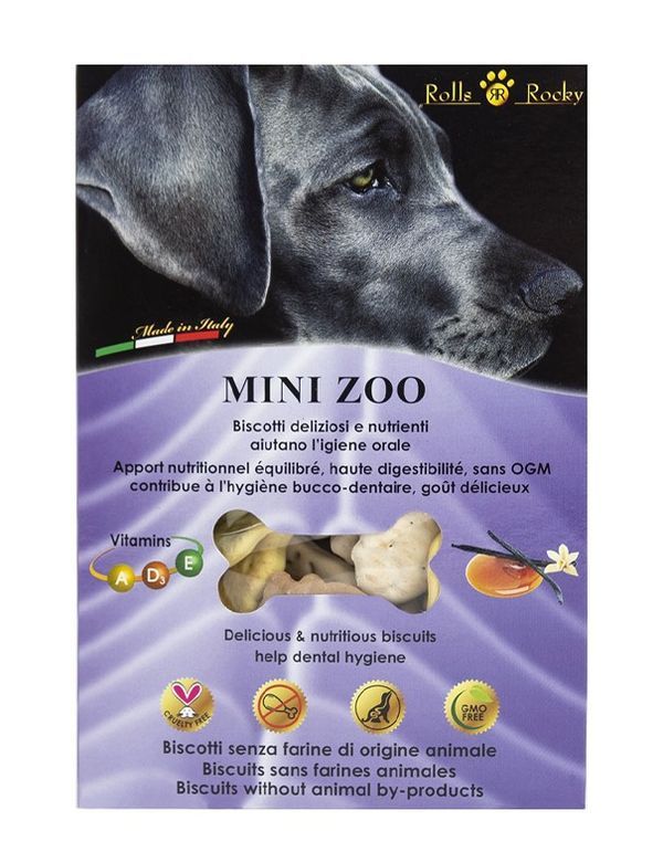 ROLLS ROCKY Biscuits Pour Chiens Mini Zoo 400G