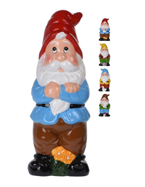 Déco Jardin Nain Céramique 11X9X30Cm - Assortis